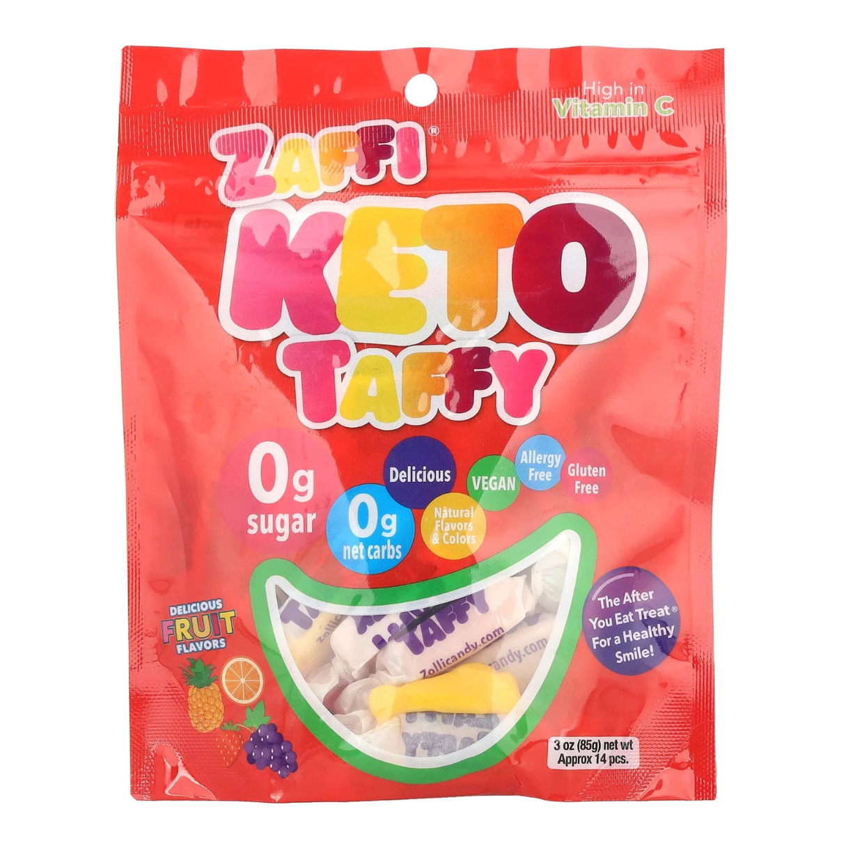 Zaffi Keto Taffy Assorted 3oz - 24ct