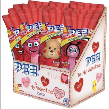Pez Valentine's Day Dispensers & Candy 0.58oz - 12ct