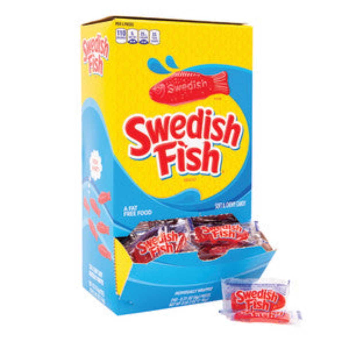 Gummi Red Swedish Fish Wrapped 0.21oz - 240ct