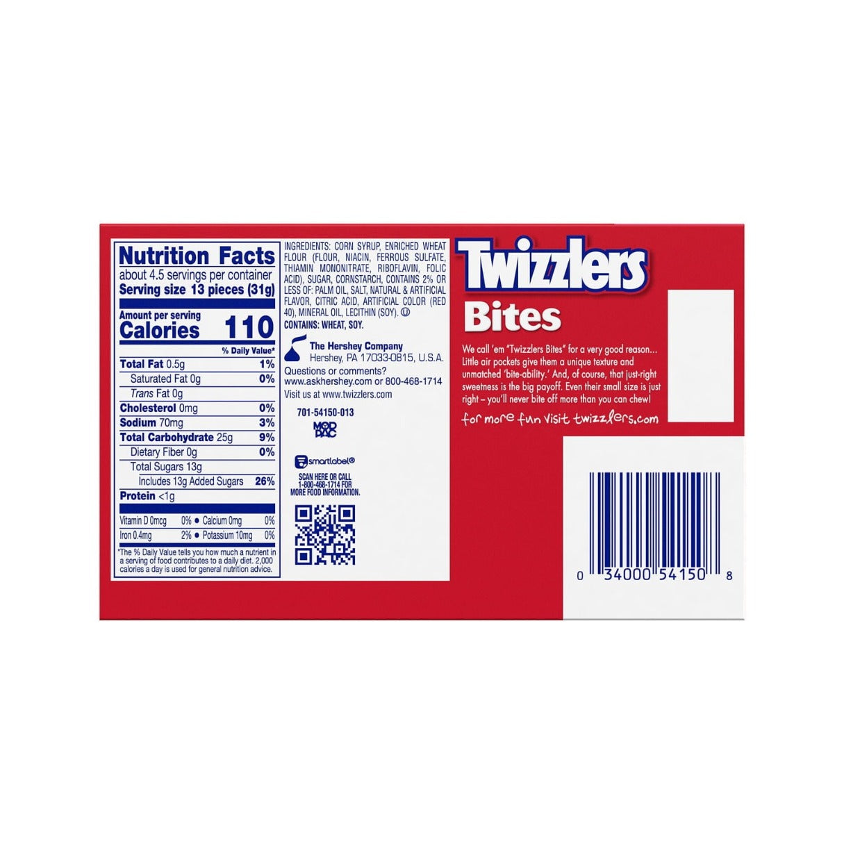 Twizzlers Cherry Bits  Theater Box 5oz - 12ct