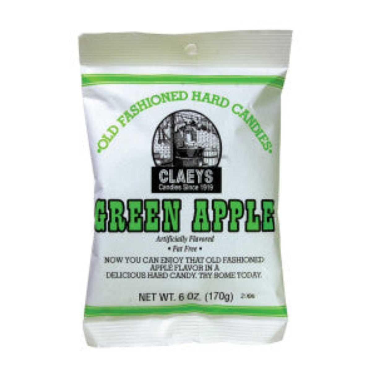 Claey's Green Apple Old Fashion Hard Candies 6oz - 24ct