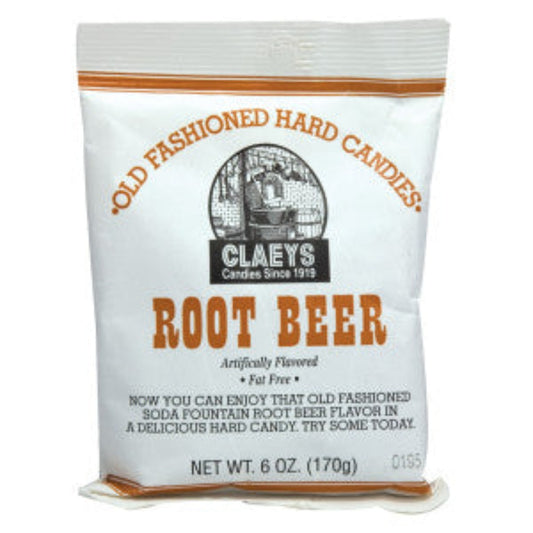 Claey's Root Beer Sanded Hard Candies 6oz - 24ct