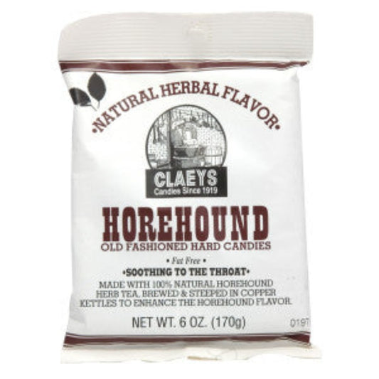 Claey's Horehound Old Fashion Hard Candies 6oz - 24ct