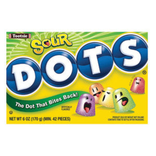 Dots Sour Candy Theater Size 7oz - 12ct