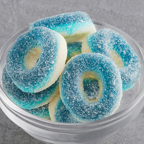 Kervan Gummi Rings Blue Raspberry Bulk Bag 5lb - 1ct