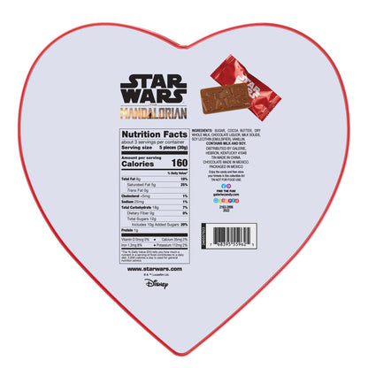 Star Wars The Mandalorian Assorted Heart Tins with Chocolate - Choose from 3 Designs