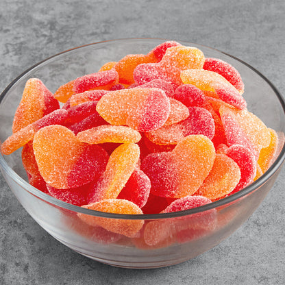 Vidal Gummi Peach Hearts 4.4lb - 1ct