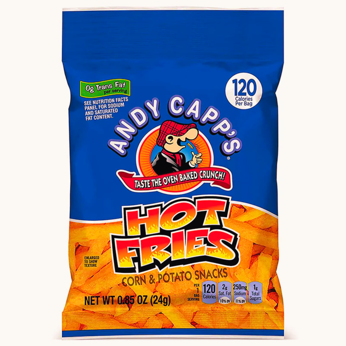 Andy Capp's Hot Fries Bag .85oz - 72ct