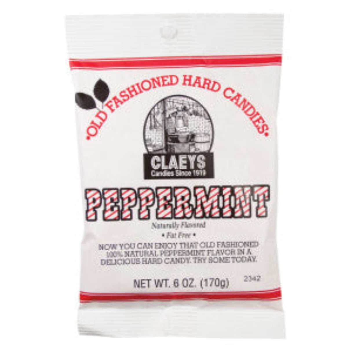 Claey's Natural Peppermint Old Fashion Hard Candies 6oz - 24ct