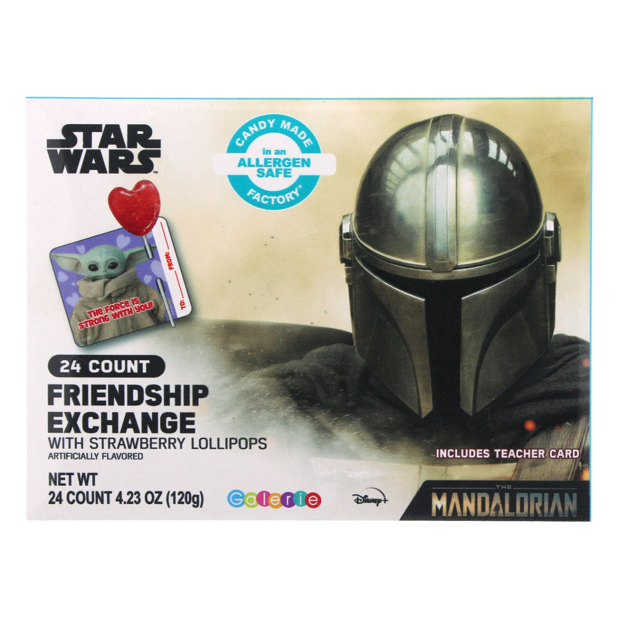 Star Wars Mandalorian Lollipop Friendship Exchange  - 4.23oz