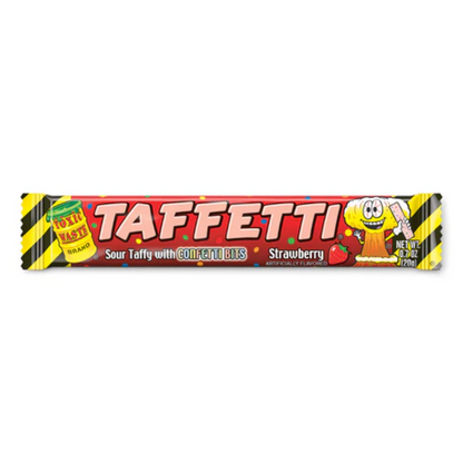 Toxic Waste Strawberry Taffetti Sour Taffy 0.7oz - 3 / 24ct