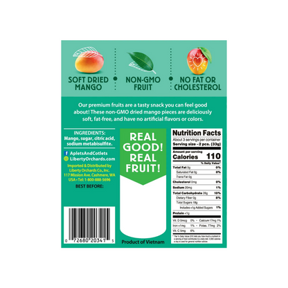 Liberty Orchards Dried Mango 3.5oz - 17ct