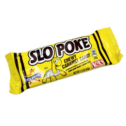 Slo Poke Chewy Caramel Candy Bar 1.5oz - 24ct
