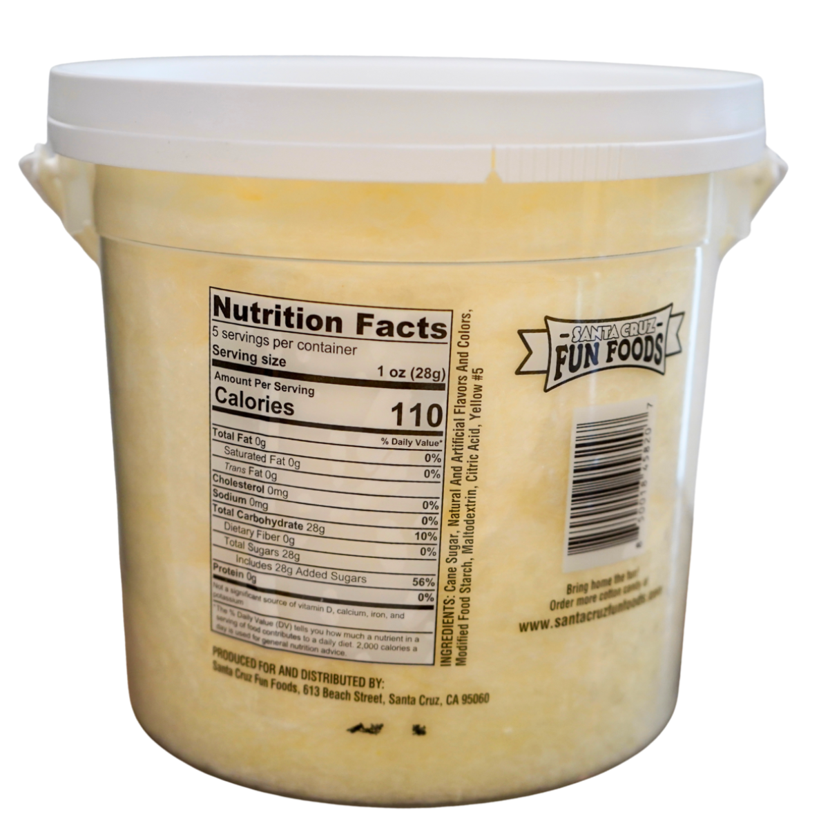 Banana Cotton Candy Tubs Limited Time 5oz - 12ct