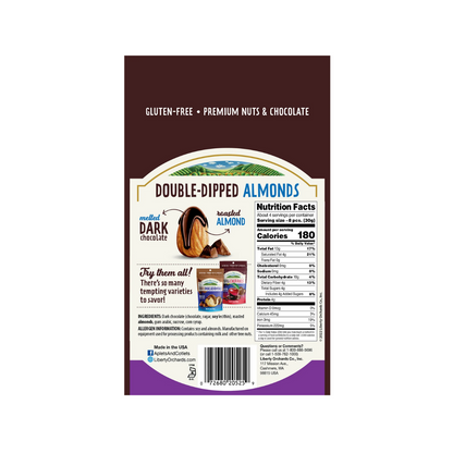 Liberty Orchards Double-Dipped Dark Chocolate Almonds 4oz - 10ct