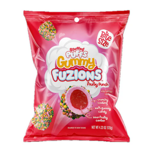 Stuffed Puffs Fruity Punch Gummy Fuzions 4.23oz - 8ct