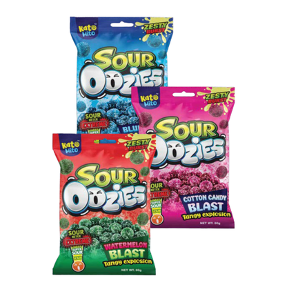 Kato Mito Sour Oozies Watermelon Peg Bag 80g 12ct
