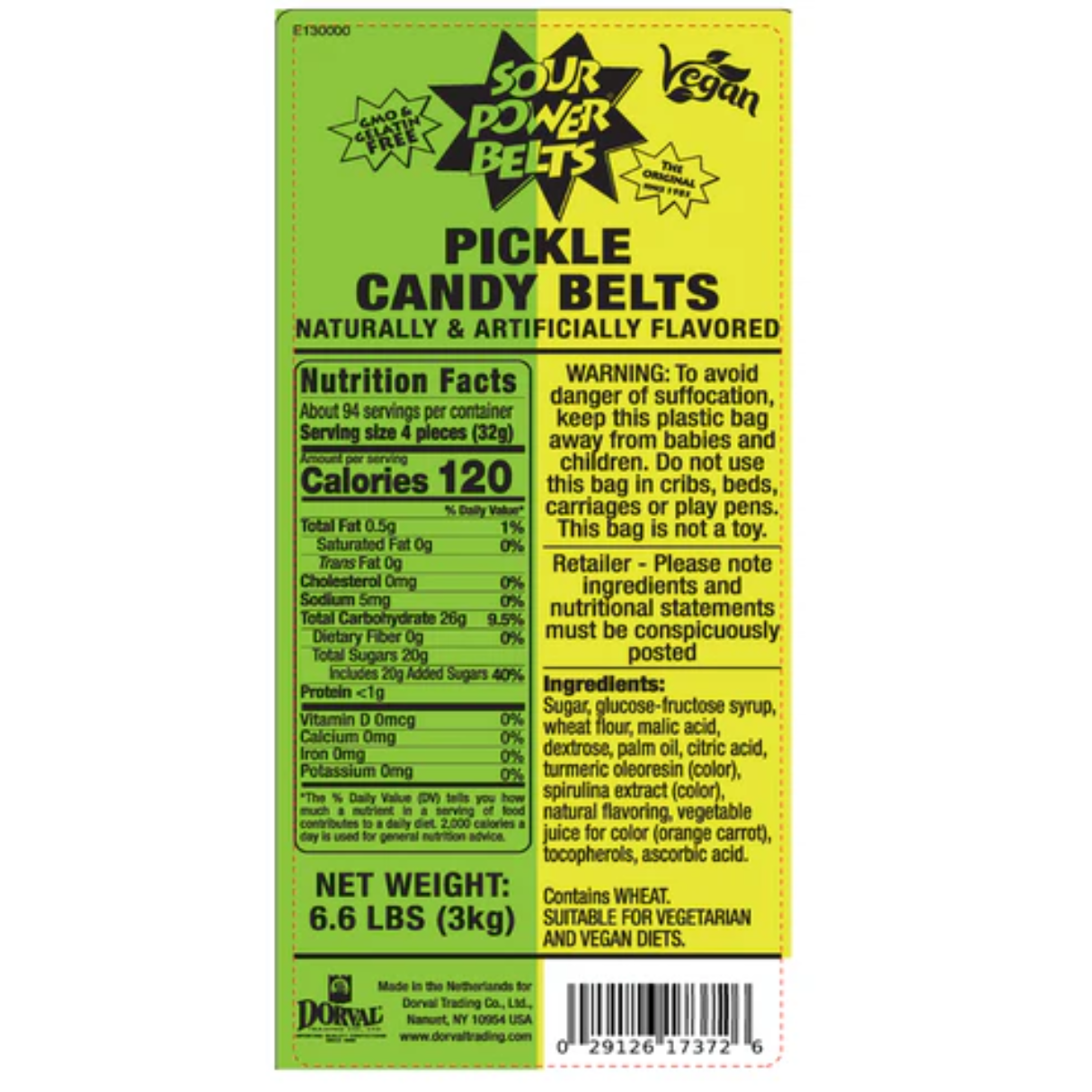 Sour Pickle Power Belts - 6.6lb