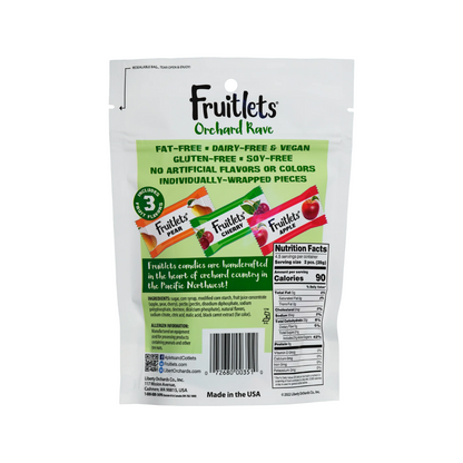 Liberty Orchards Orchard Rave Fruitlets Peg Bag 4.5oz - 9ct