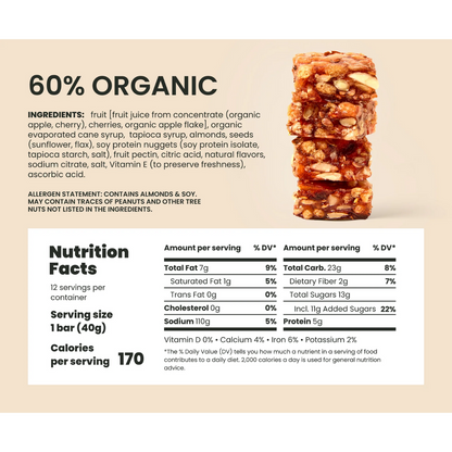 Liberty Orchards Cherry Almond Crunch Carton 1.4oz - 9/12ct