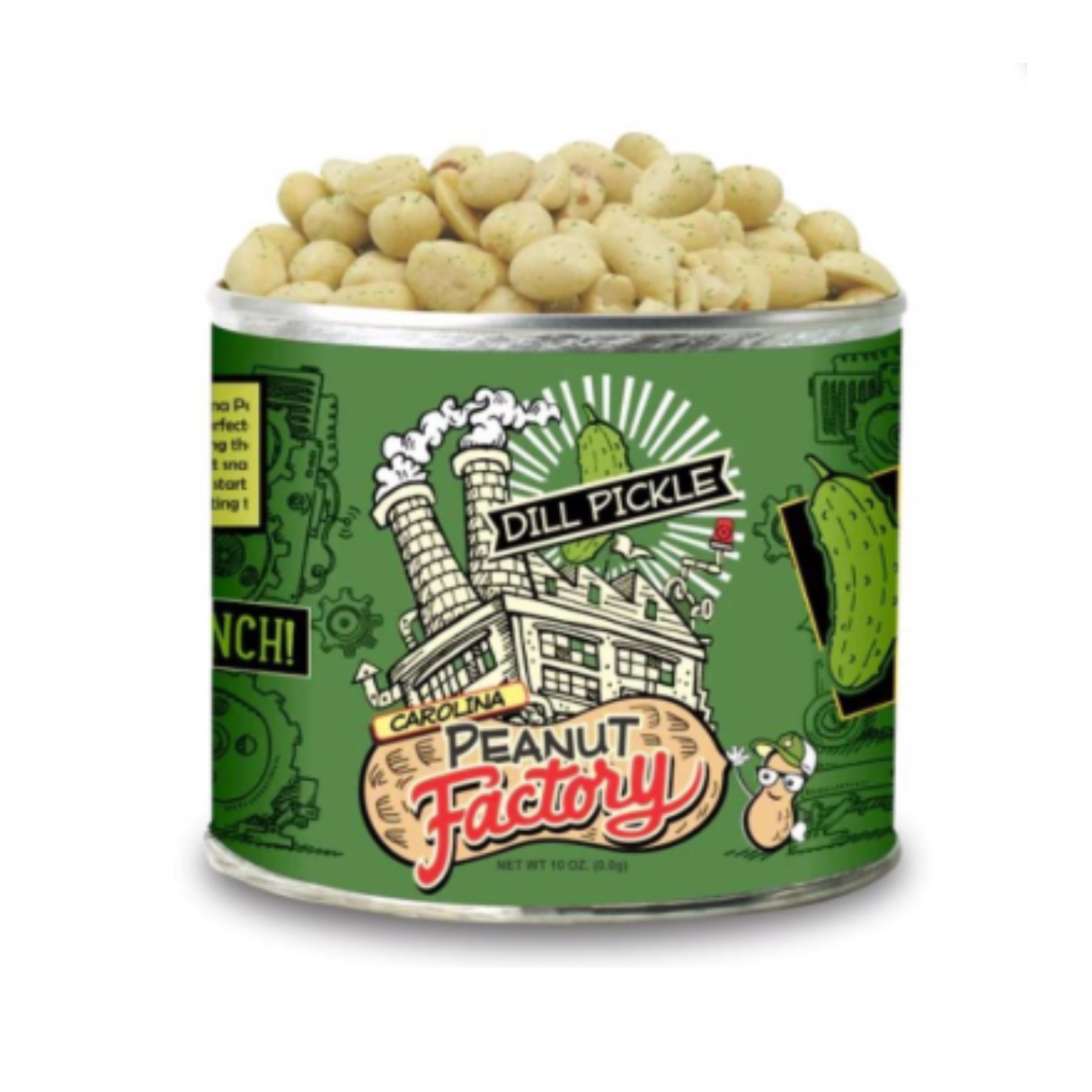 Carolina Peanut Factory Dill Pickle Peanuts Can - 10oz 6ct