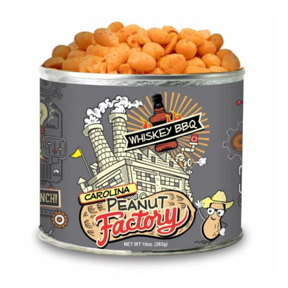 Carolina Peanut Factory Whisky BBQ Peanuts Can 10oz - 6ct