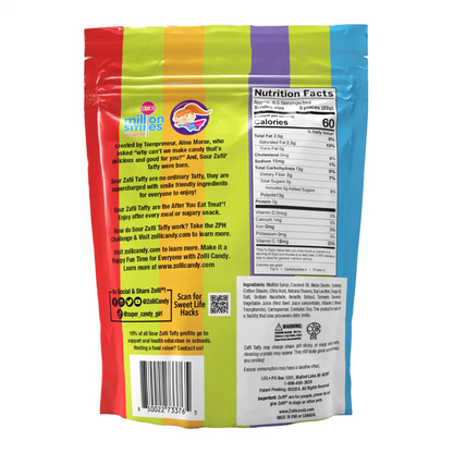 Sour Zaffi Taffy Assorted 5oz - 24ct