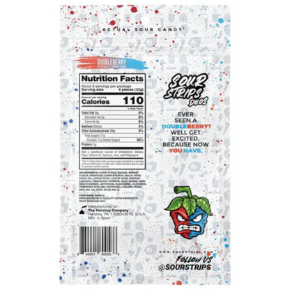 Hershey's Sour Strips Doubleberry 3.4oz 12ct