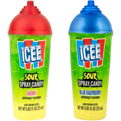 Koko's ICEE Sour Spray Candy Display Box 0.85oz - 96ct