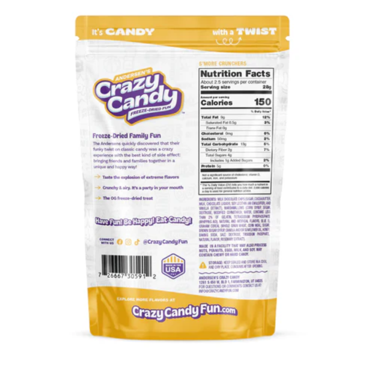 Freeze Dried S'mores Crunchers - 2.5oz 12ct