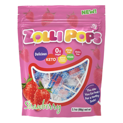 Zollipops Strawberry 3.1oz - 24ct