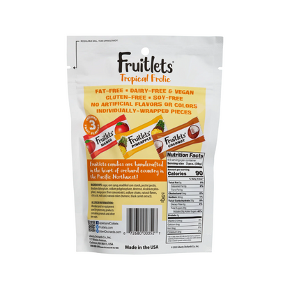 Liberty Orchards Tropical Frolic Fruitlets Peg Bag 4.5oz - 9ct