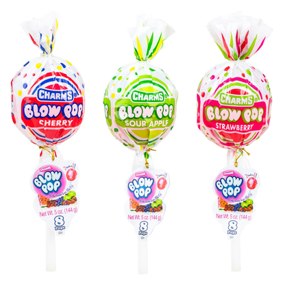 Charms Giant Blow Pops 4.79oz - 6ct