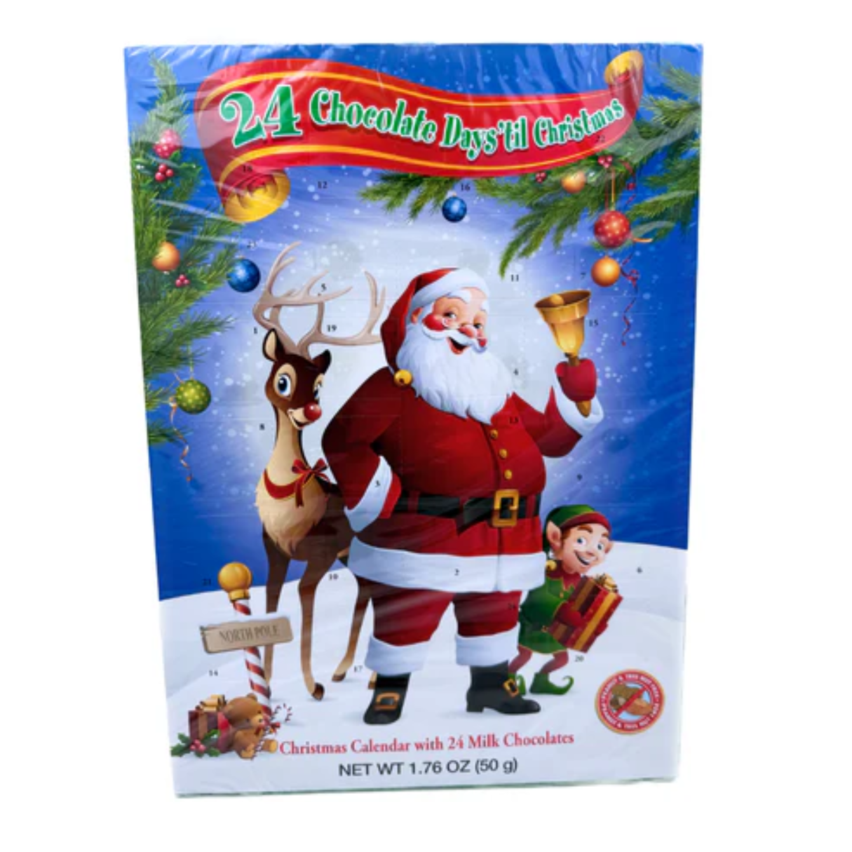 Albert's Advent Calendar With Chocolate 1.76oz - 24ct
