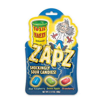 Toxic Waste Zaps Sour Candies 2.12oz - 12ct