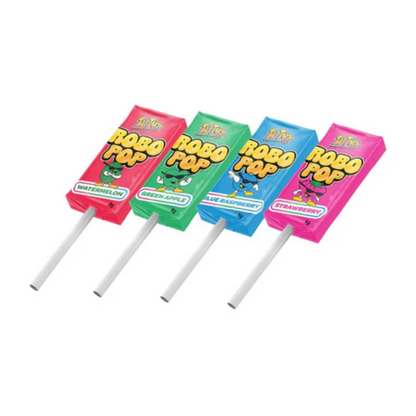 Too Tarts Robo Pops Taffy Pops 3.4oz - 12ct