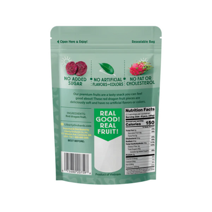 Liberty Orchards Dried Red Dragon Fruit Peg Bag 3.5oz - 17ct