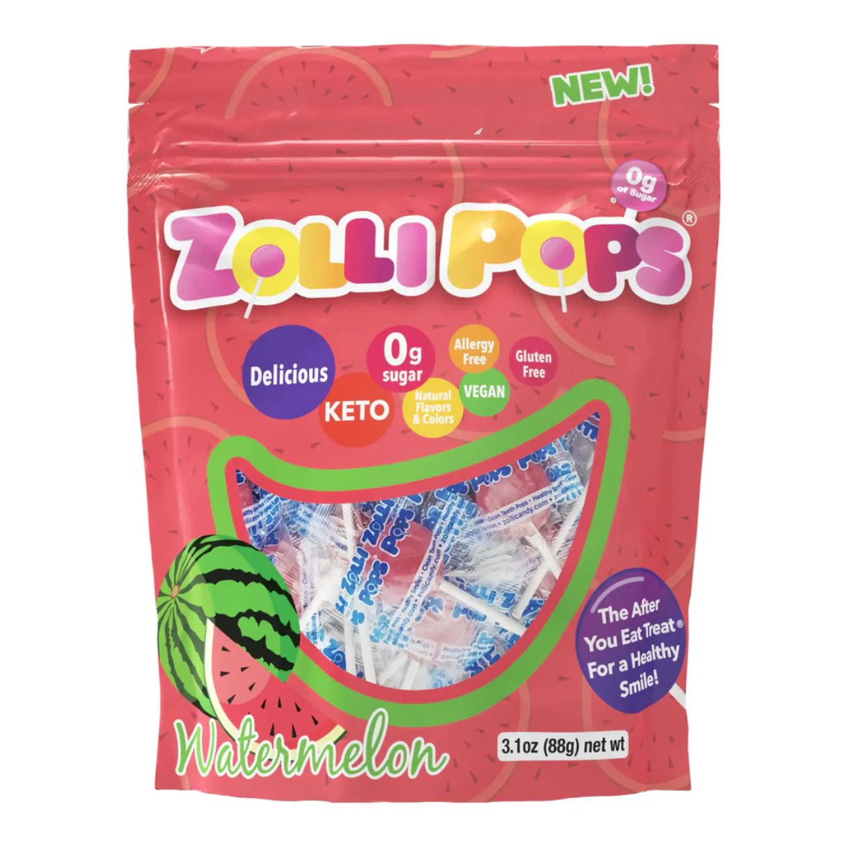 Zollipops Watermelon 3.1oz - 24ct