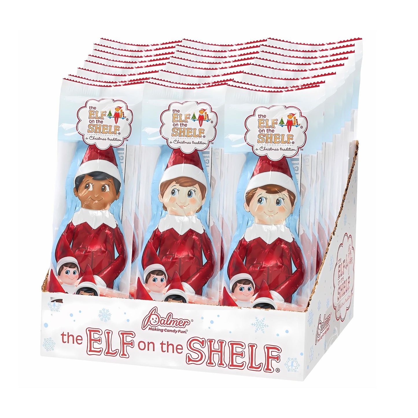 Elf On The Shelf Double Crisp Chocolate Bar 3oz - 12ct