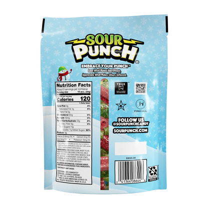 Sour Punch Bites Merry Mix 9oz - 12ct