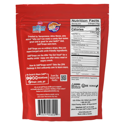 Zolli Drops Peppermint Flavor 1.6oz - 24ct