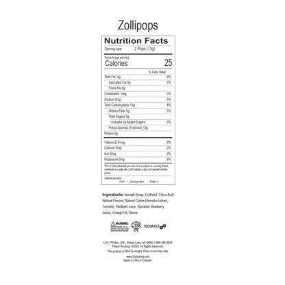 Zollipops Original Assorted Slim 1.6oz - 24ct