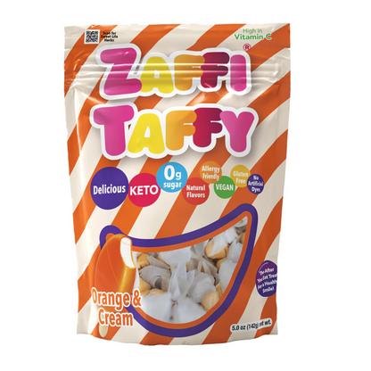 Zaffi Taffy Orange & Cream 5oz - 24ct