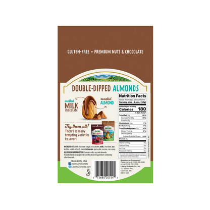 Liberty Orchards Double-Dipped Milk Chocolate Almonds 4oz - 10ct