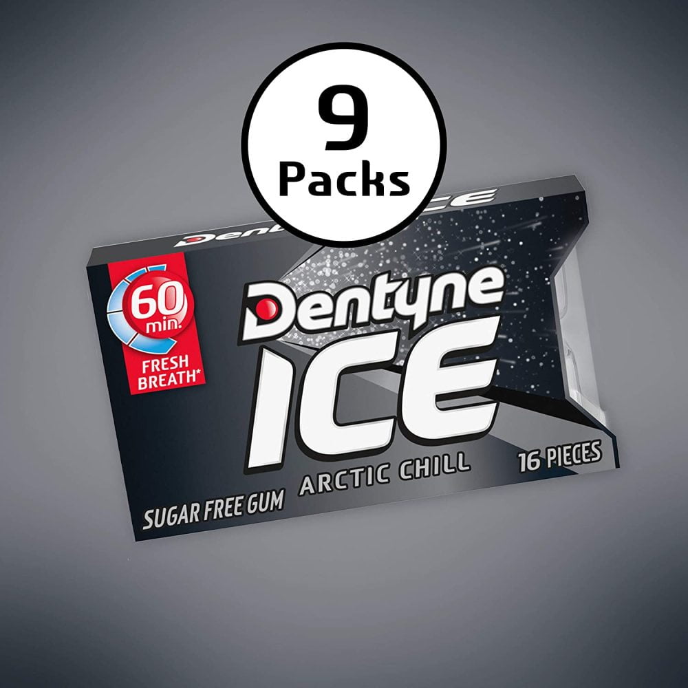 Dentyne Ice Sugarless Gum Artic Chill - 9ct