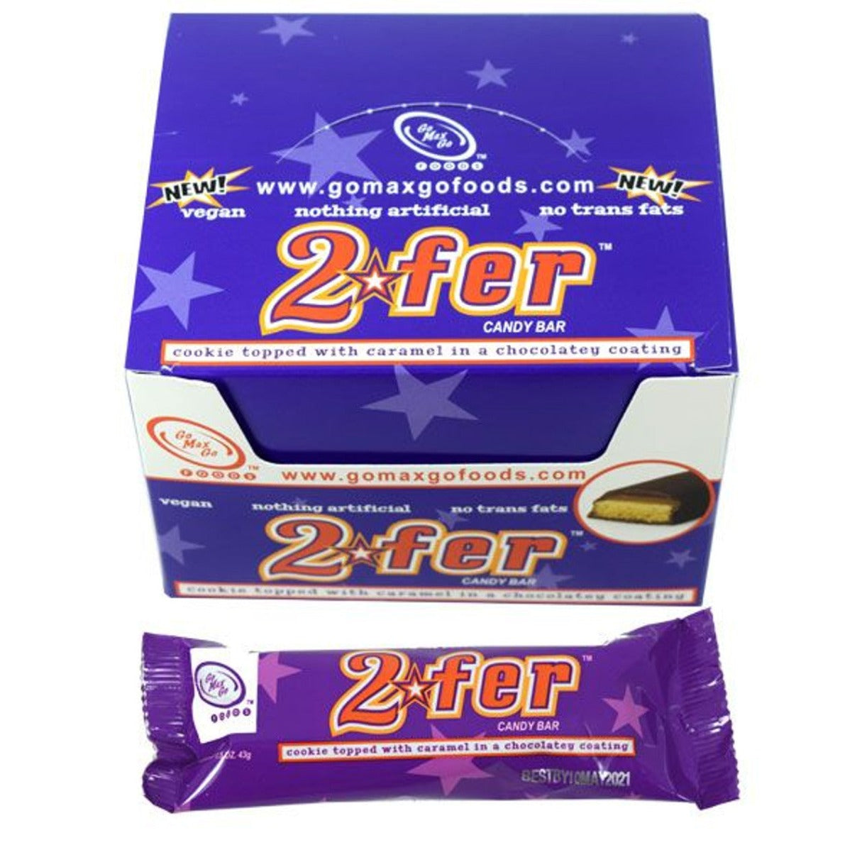 2Fer Vegan Candy Bars 1.5oz - 12ct