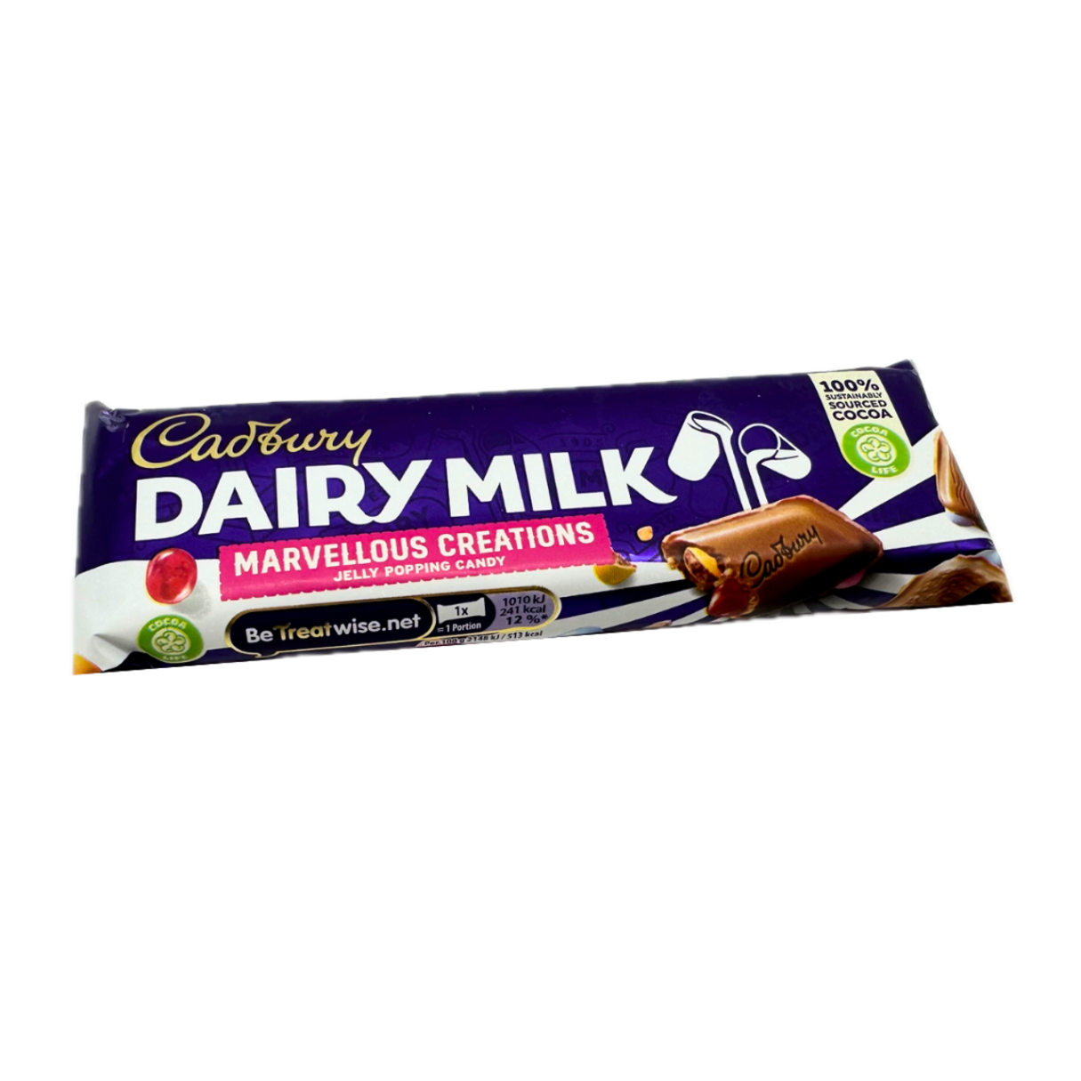 Cadbury Dairy Milk Marvelous Creations Jelly Popping Candy Chocolate Bar - 24ct