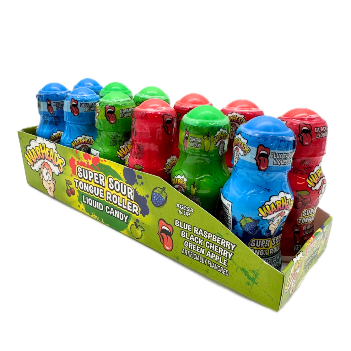 WarHeads Super Sour Tongue Roller Liquid Candy 0.85oz - 12ct – I Got ...