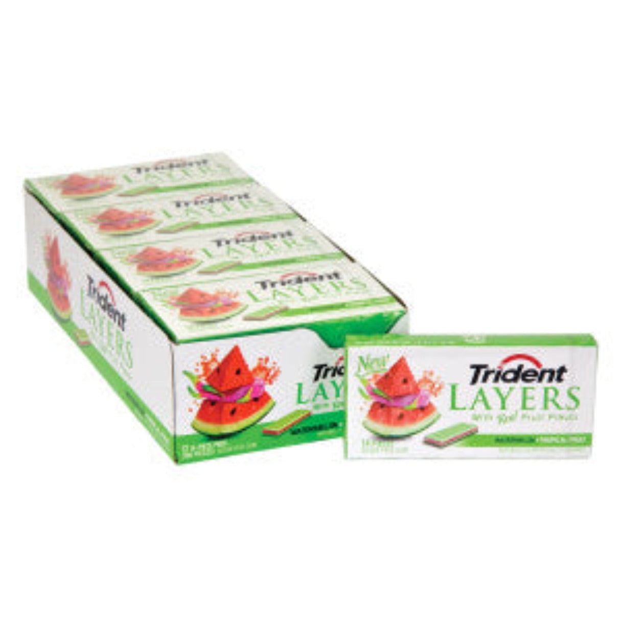 Trident Layers Watermelon Gum - 12ct