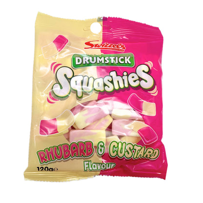 Swizzles Squashies Rhubarb and Custard 120g - 12ct